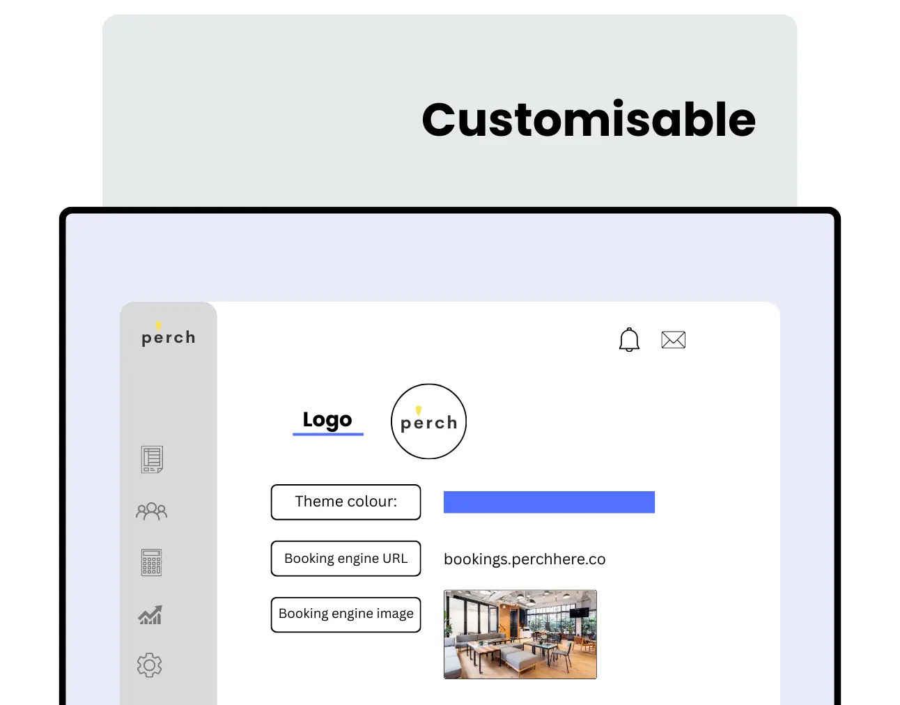 Customisable booking engine interface matching website branding