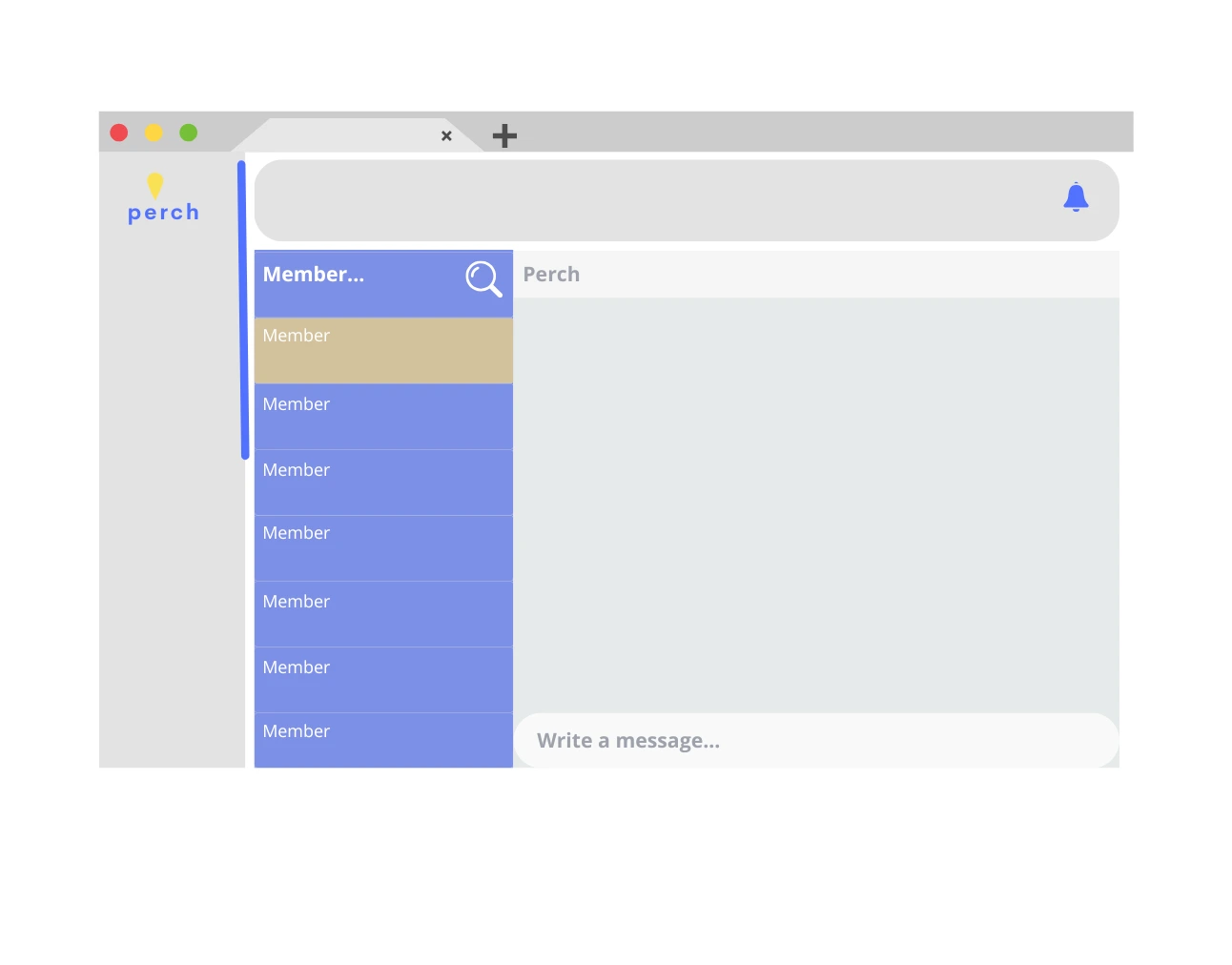 Workspace events and communication platform for members